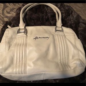 Beige leather purse
